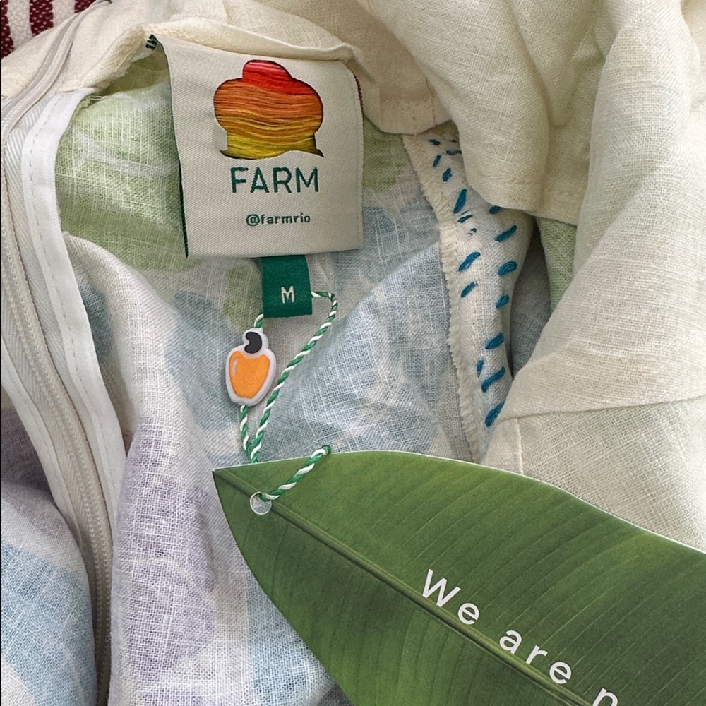 Farm Rio Tropical Graphic Maxi Dress Sz M Multicolor NWT - Picture 7 of 15